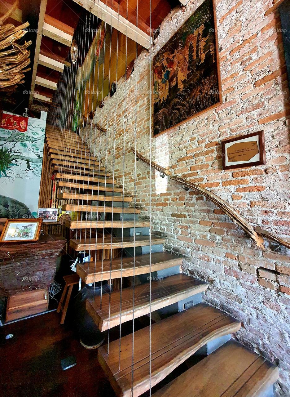 Unique Staircase at Boutique Hotel