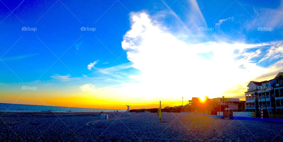 SunSet At The Beach. Atlantic Beach NC