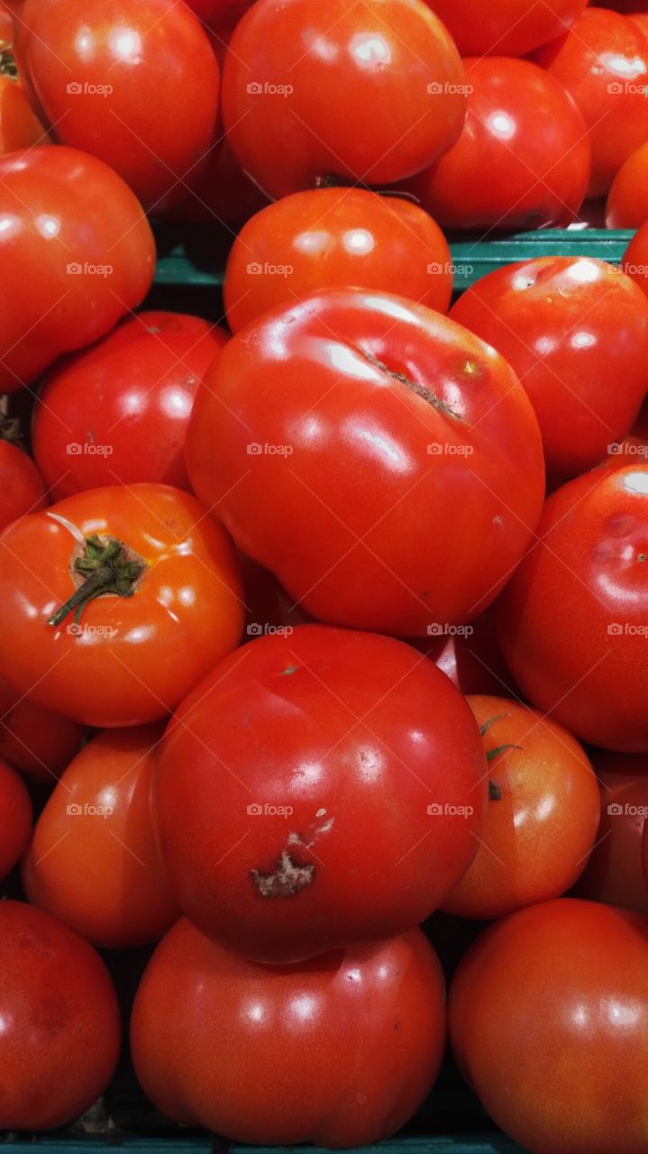 Group of red tomatoes
