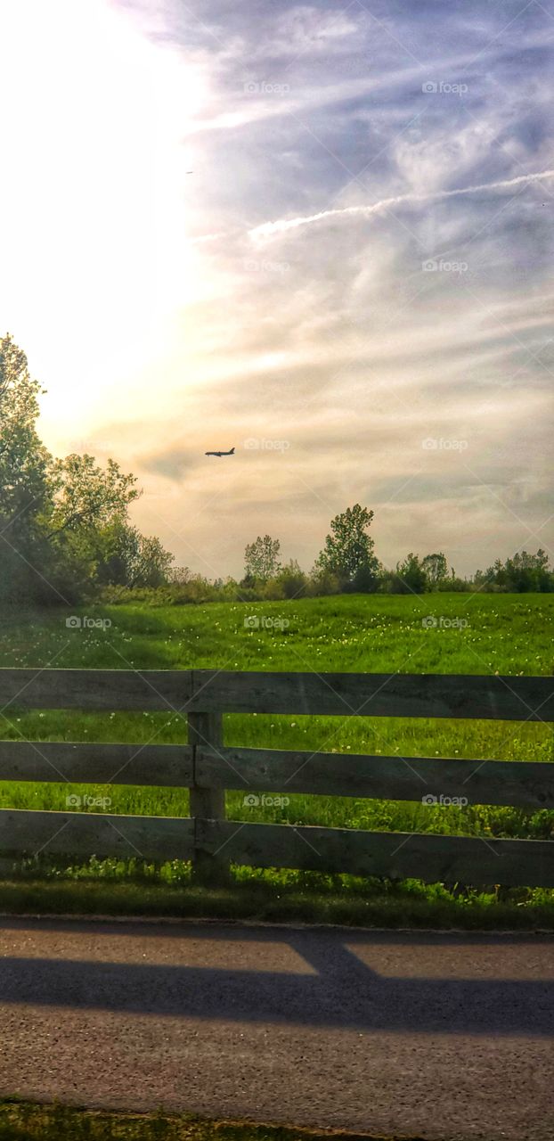 airplane , farms