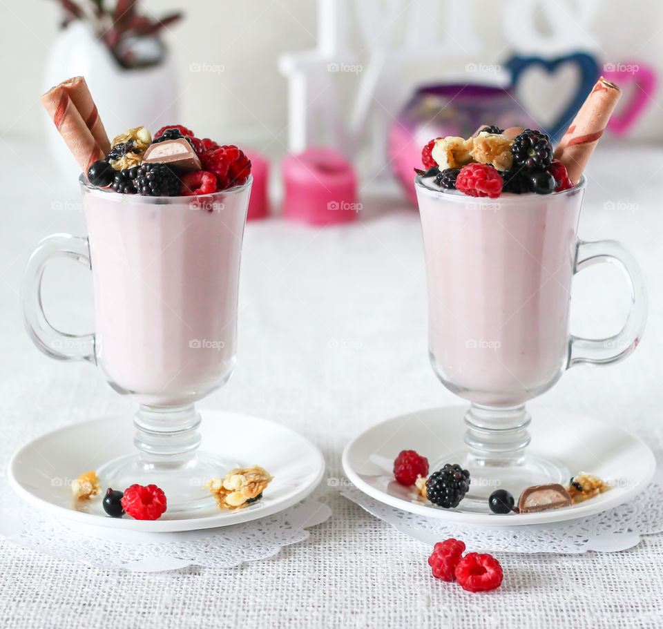 Summer fruit cocktail 