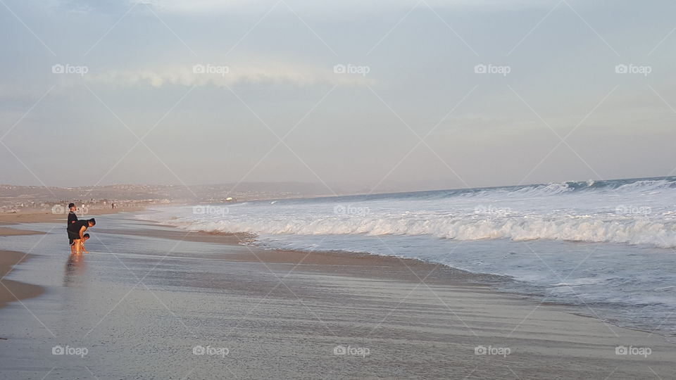 Family beach trip