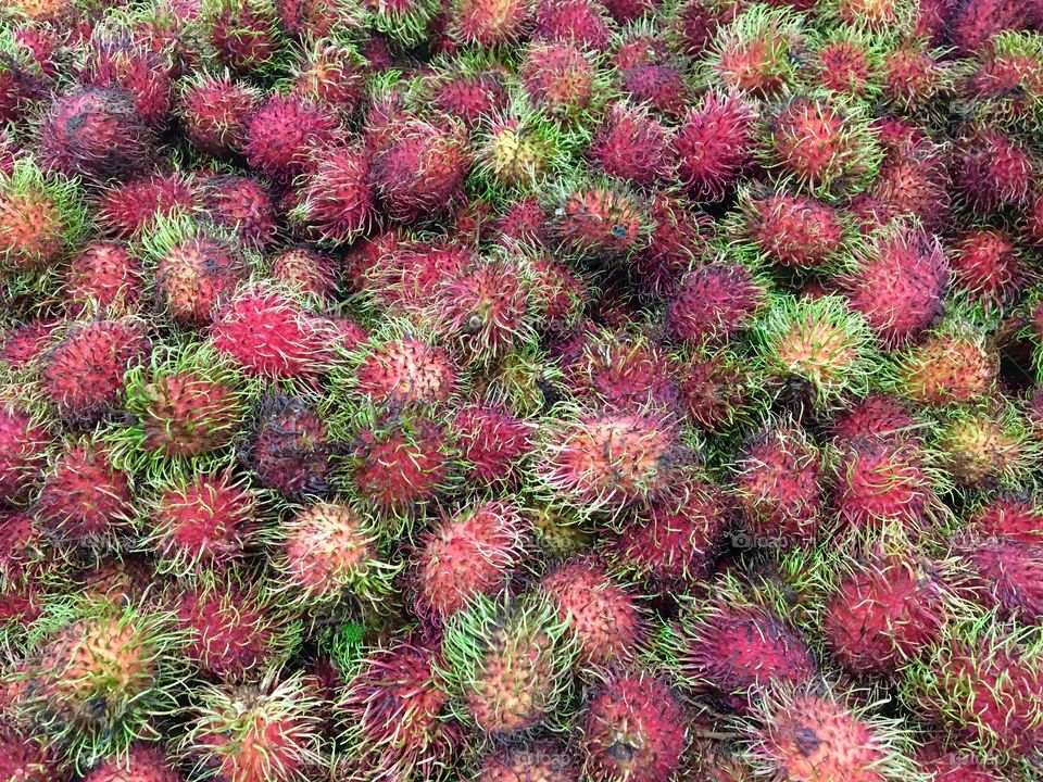 Rambutan fruit Market