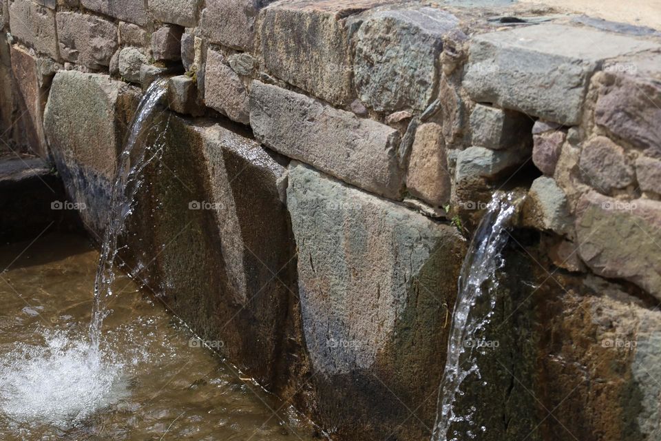 Inka fountains in Peru