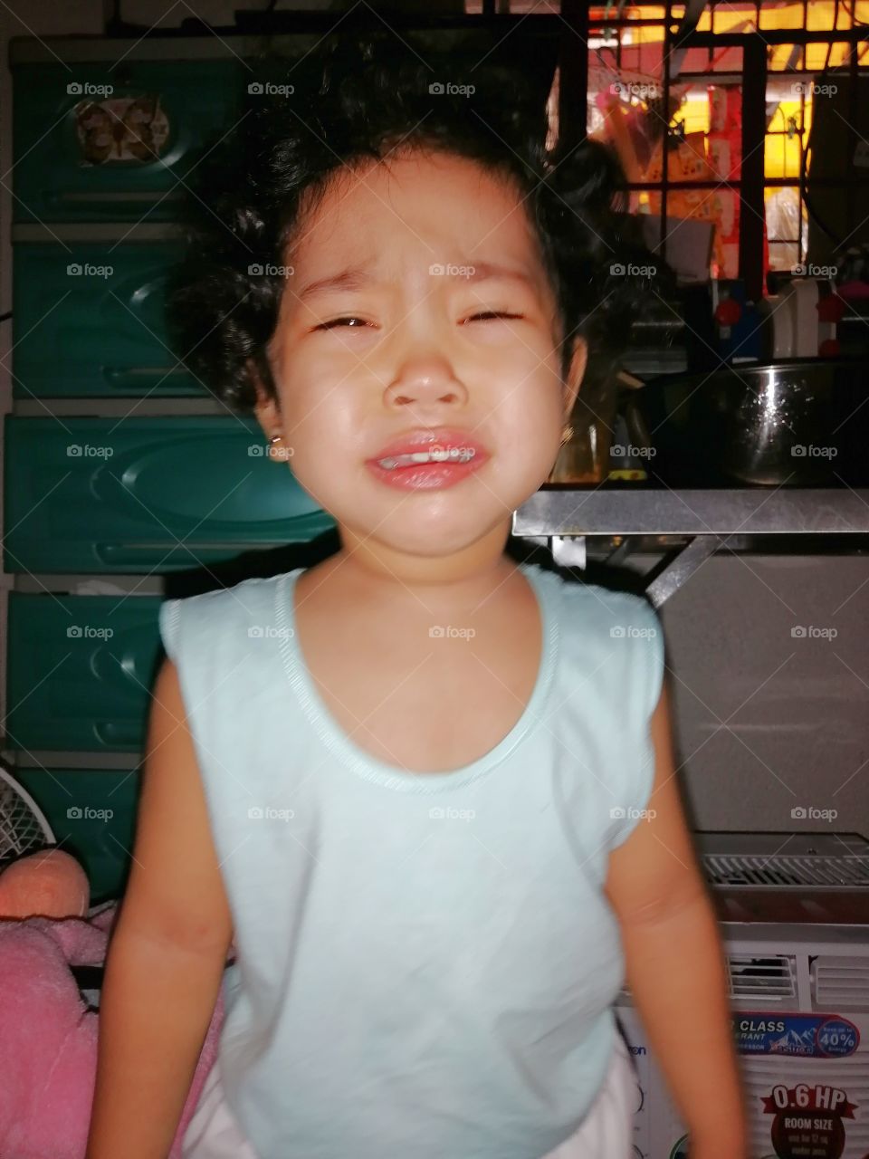 When she wanted to wash her hands and liked me to turn on the lights, I said no need its already on. Still she cried.