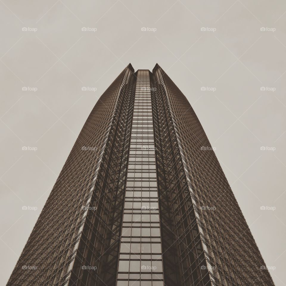 Looking up!. The Devon tower downtown Oklahoma City.