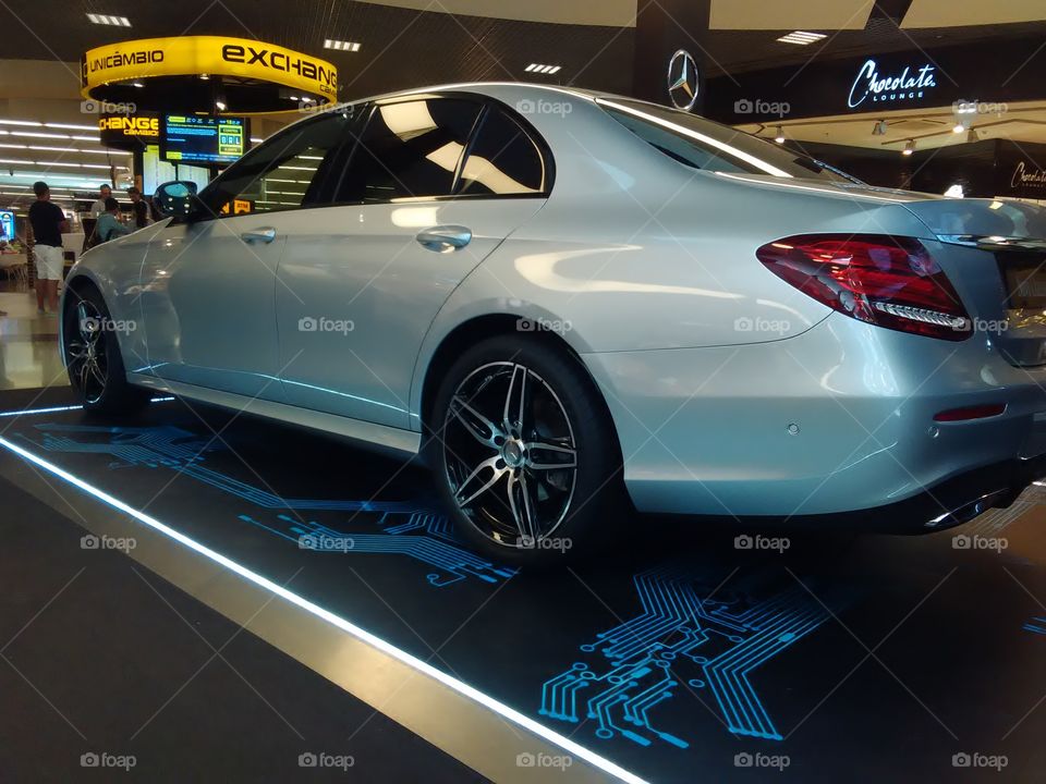 Car display at the airport