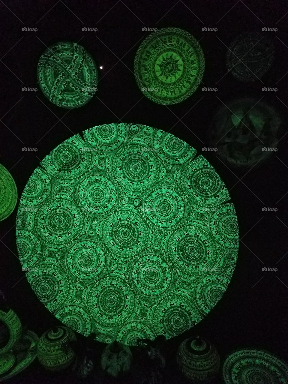 some glow in the dark pottery in cappadocia turkey