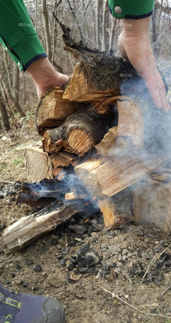 Throw wood on the fire