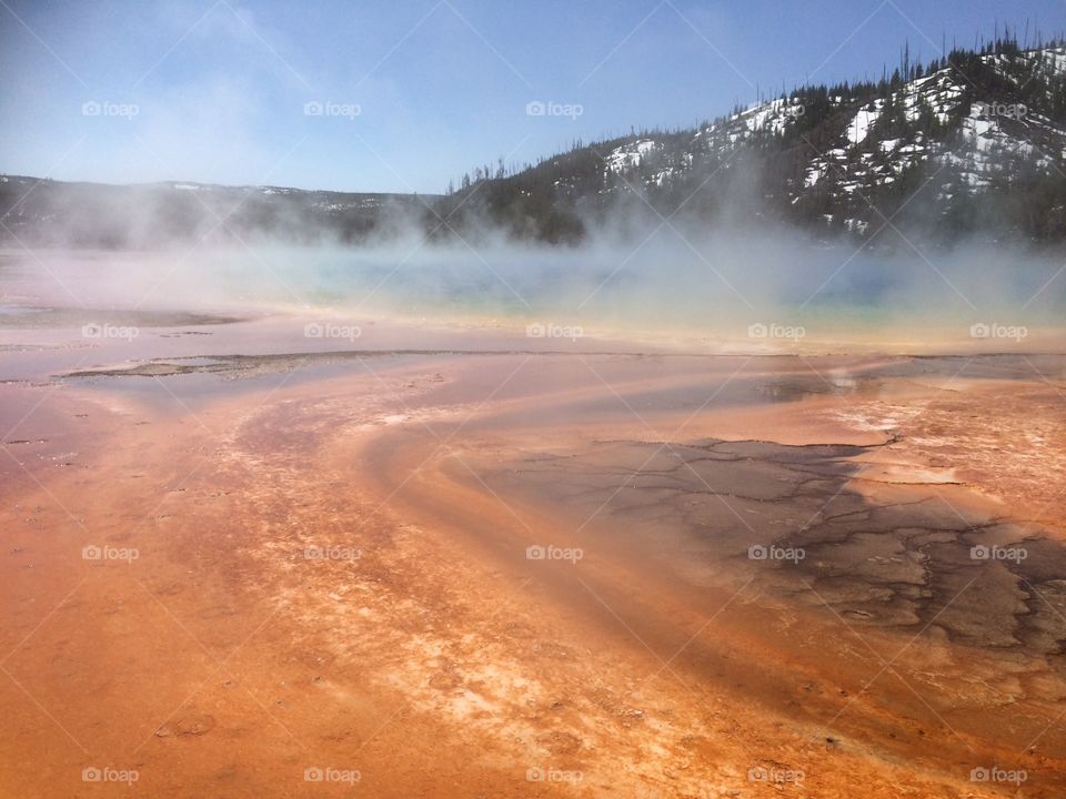 Grand Prismatic Hot Spring, Yellowstone Park, Wyoming