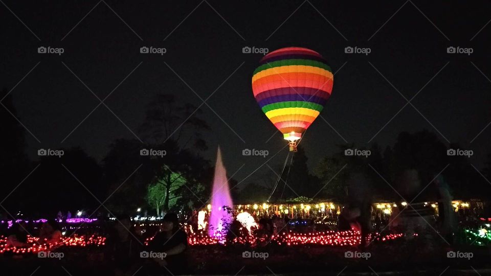 Hot air Baloon at the festival of light, Indonesia