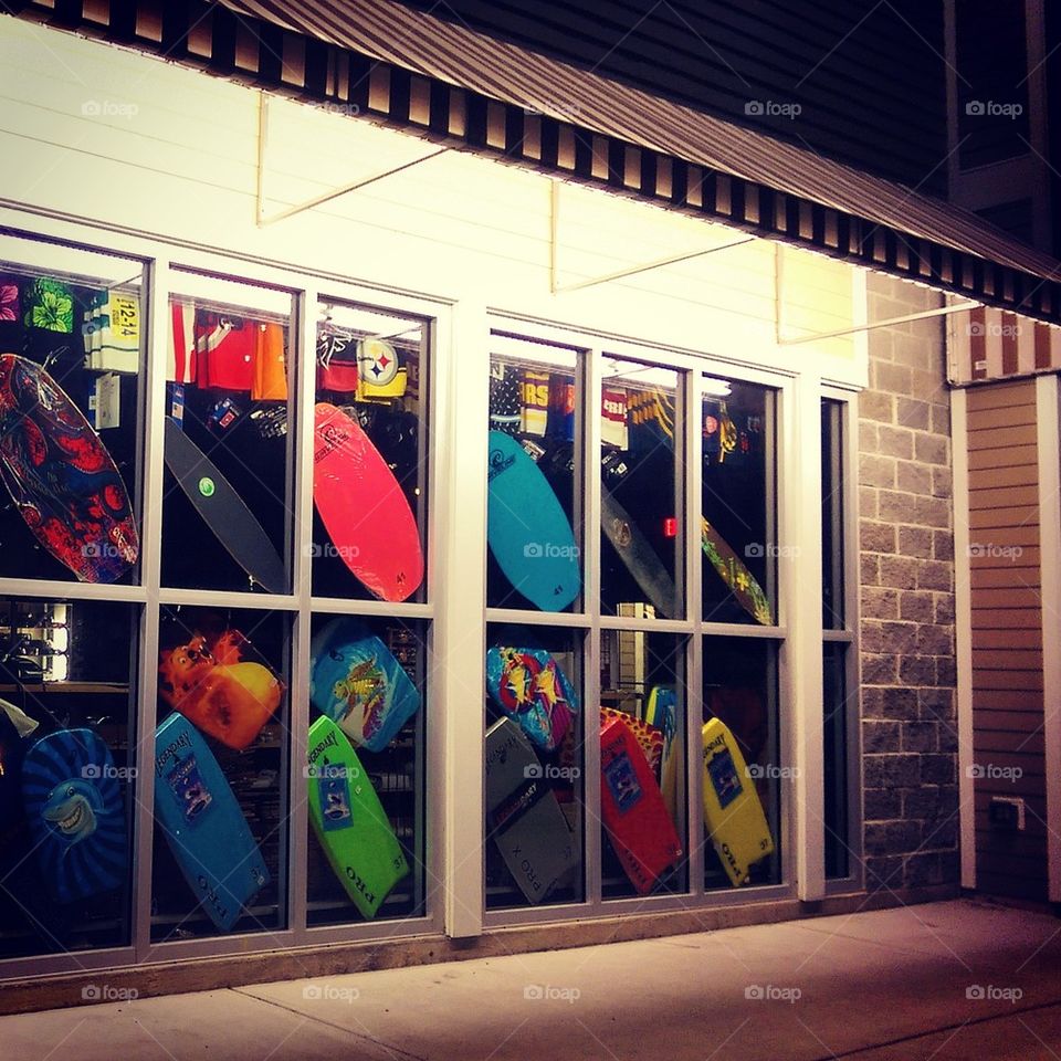 Nighttime Storefront 