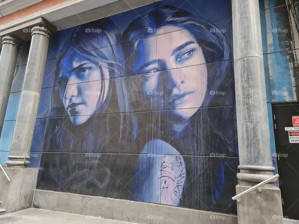 Graffiti artwork in Melbourne CBD Australia