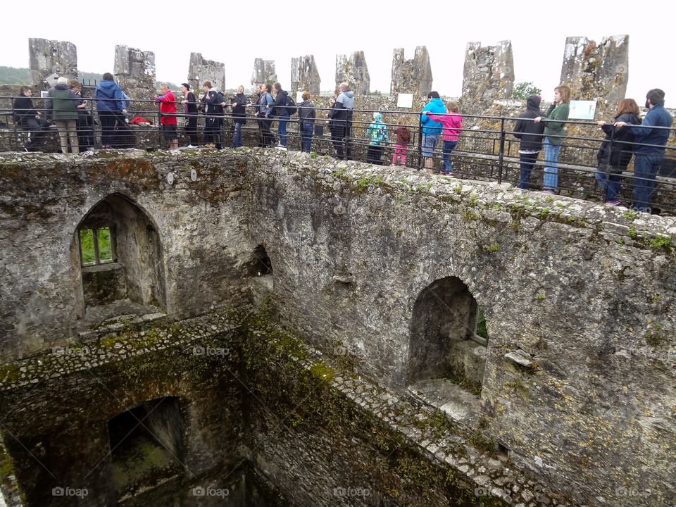 Waiting to kiss the Blarney Castle