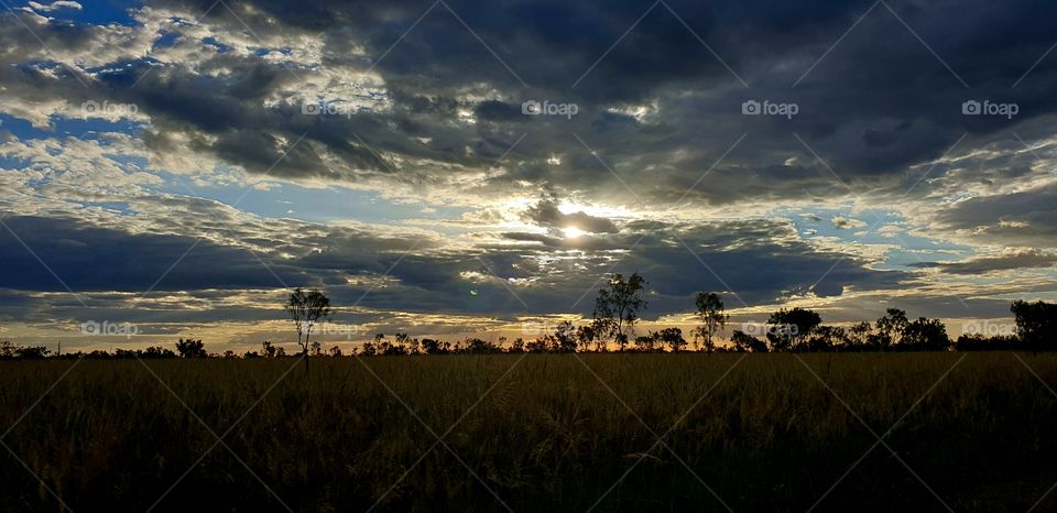 outback sunset