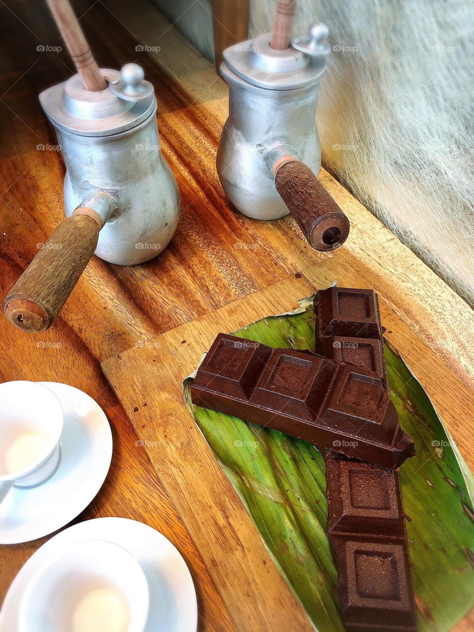 Fresh local hot chocolate - yummy and sweet 