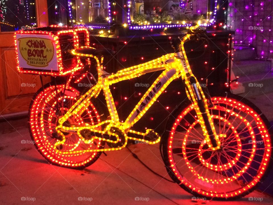 Christmas bicycle