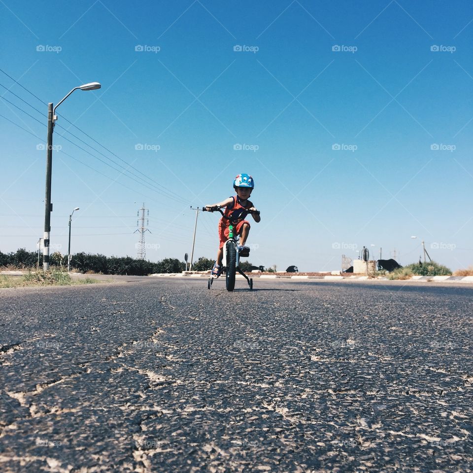 Bicycle and boy