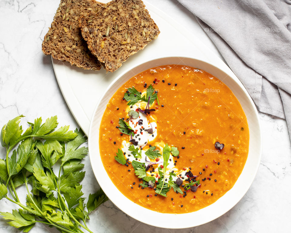 Lentil soup