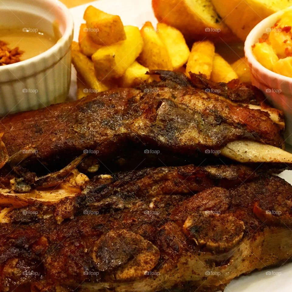Rib Plate by Kenny Roger's Roasters
