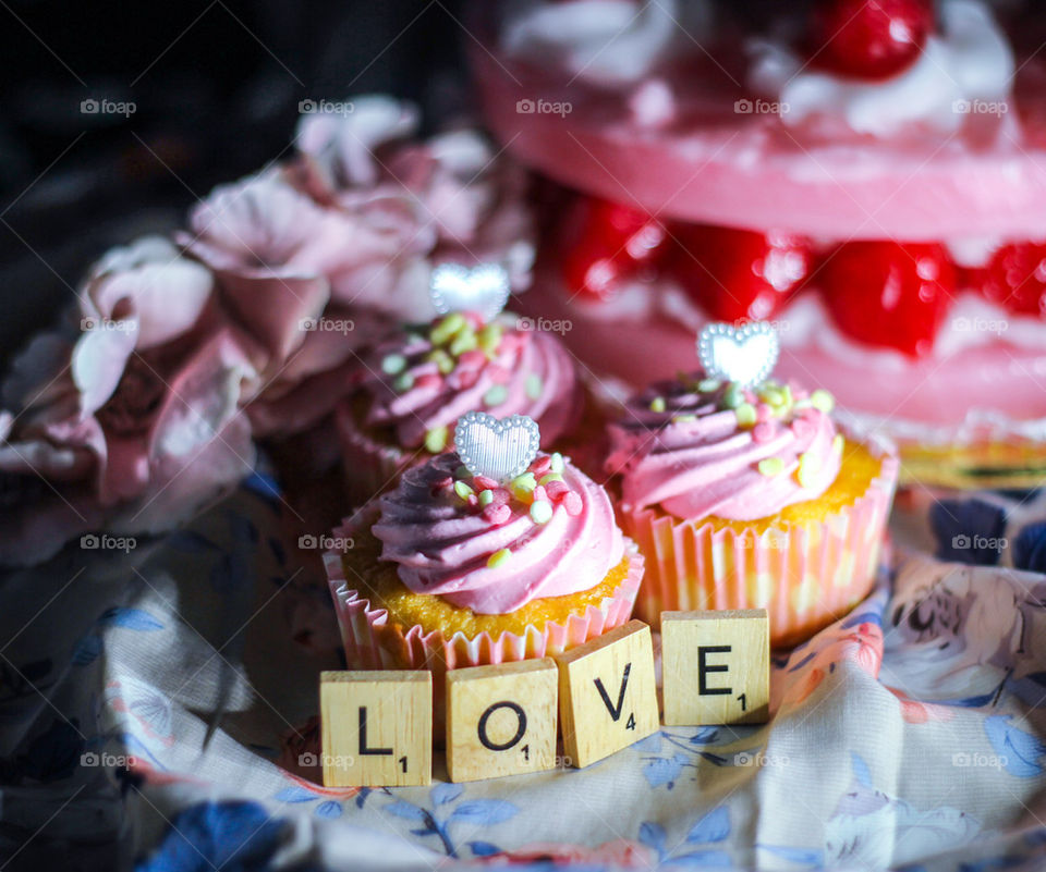 Valentine cupcake