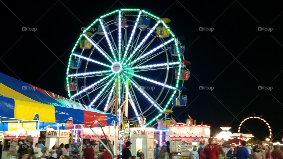 Night at the Fair. Night at the fall fair