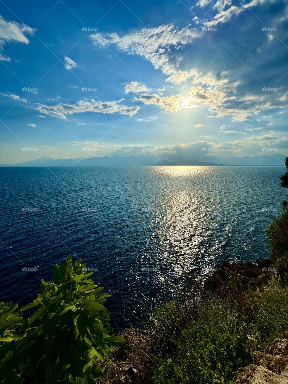 Заход солнца на море