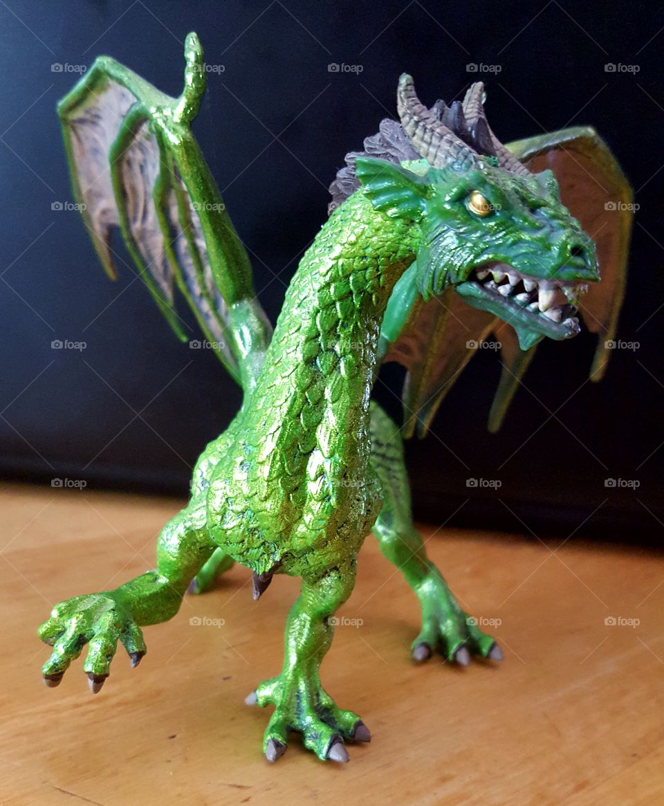 I collect dragons and this is one is my greenest.