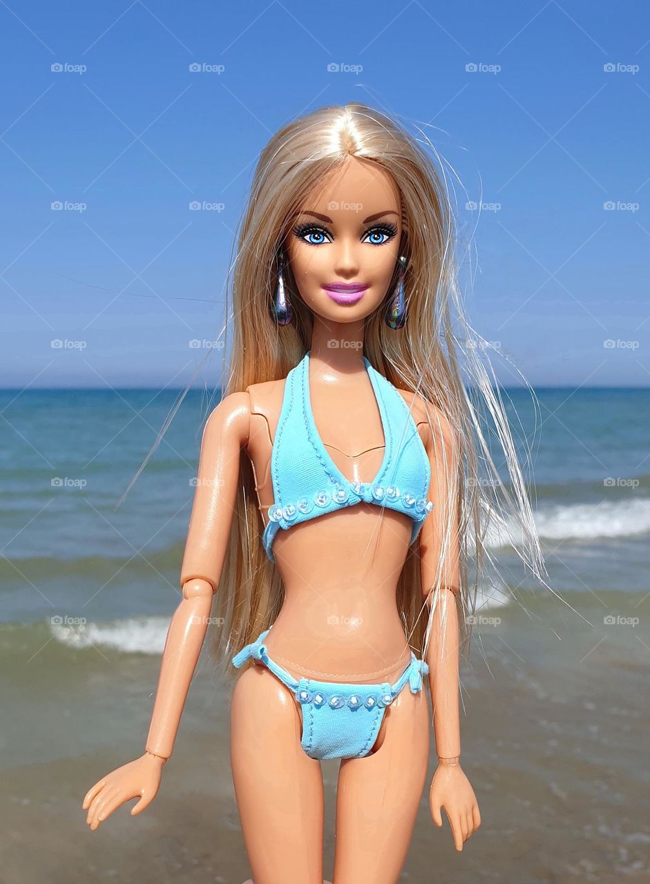 Barbie on the beach