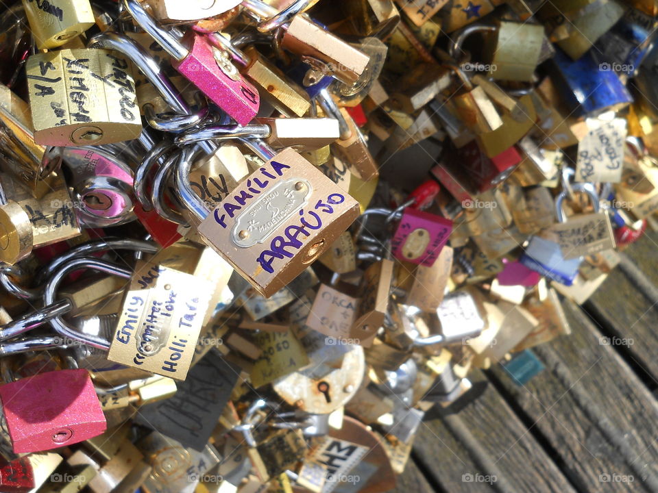 True Love.. Love locker in Love Brigde at Paris.