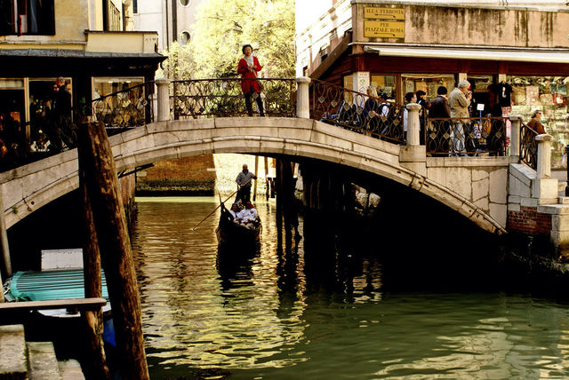 italy woman summer river by lgt41