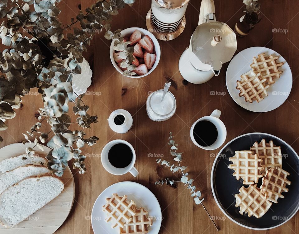 Waffles for Sunday morning 🍂