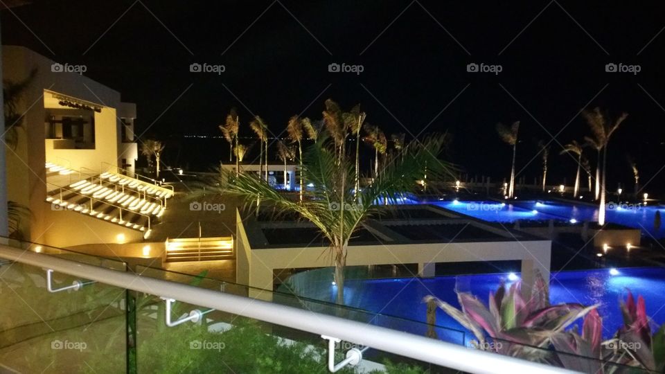 hotel at night