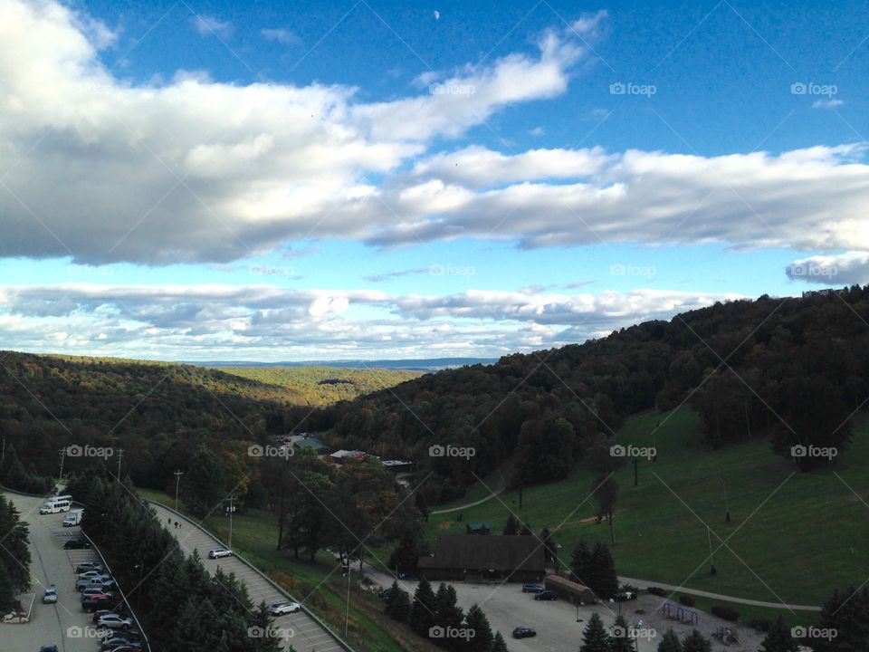 Cloudy Mountain Vista
