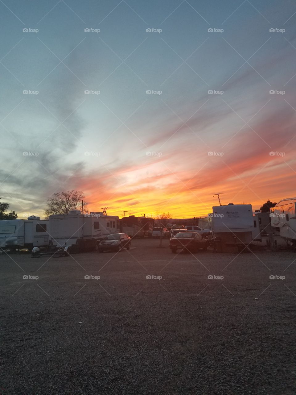 Sunset in the RV Park