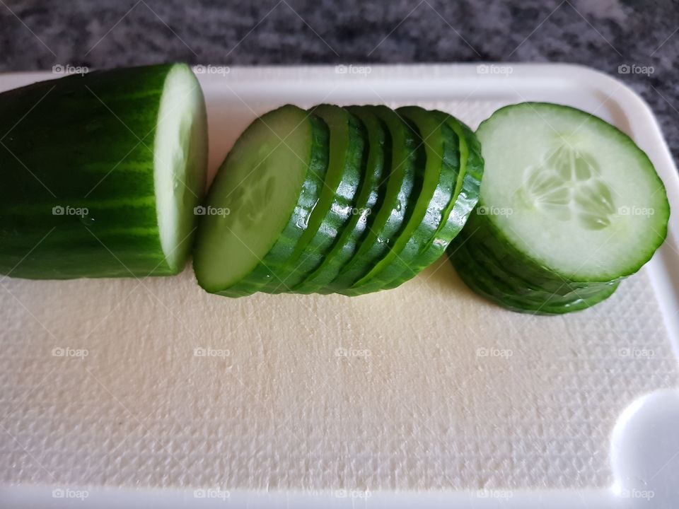 Sliced curcumber