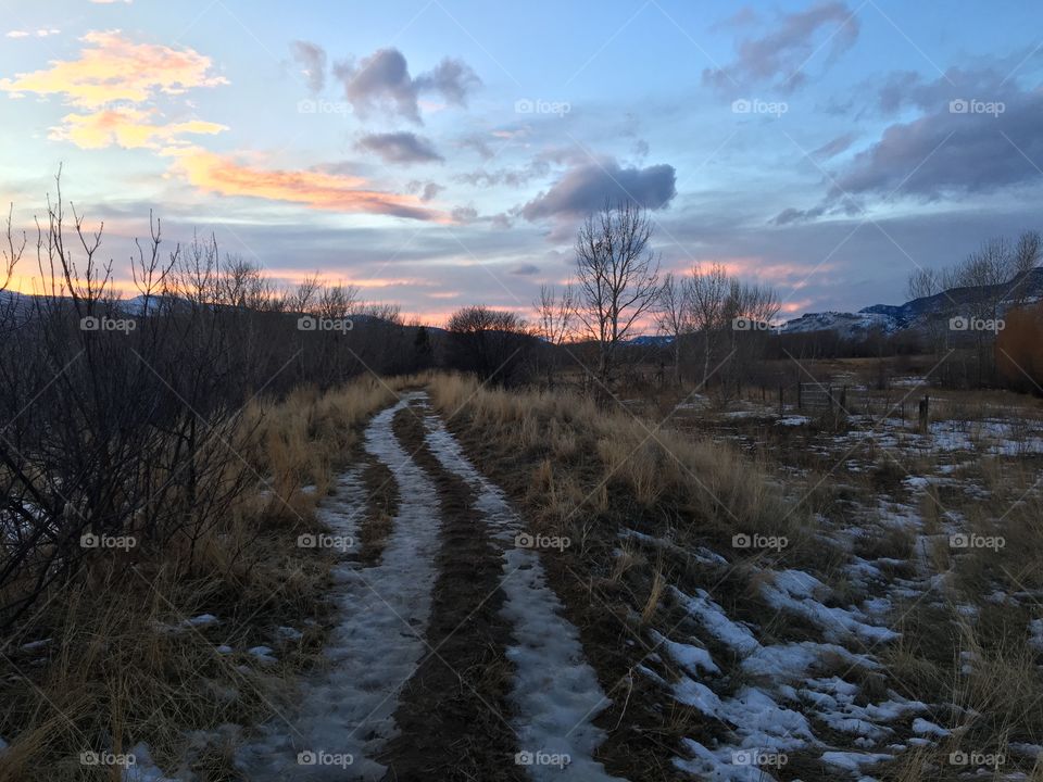 Trail sunset 