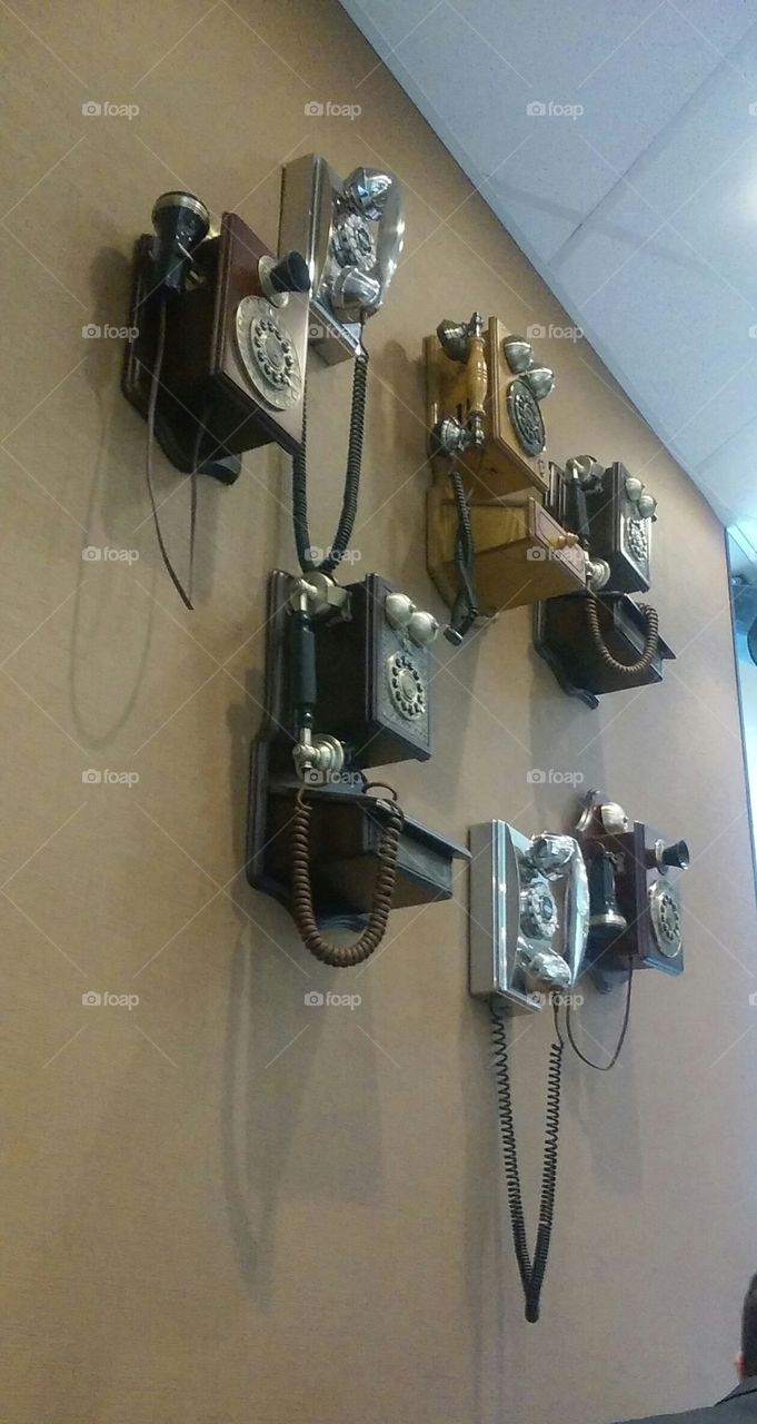 Vintage Rotary Phones (Wall Art @ Starbucks)