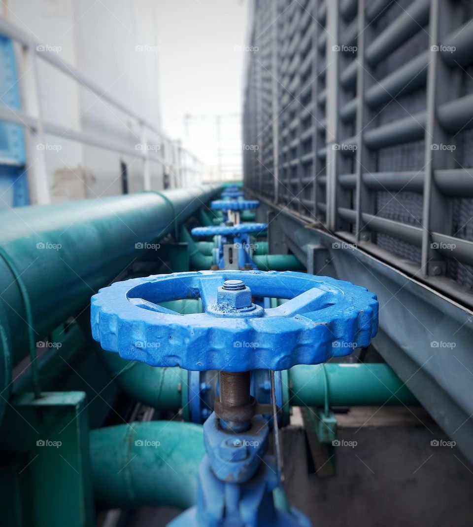 Water valves.