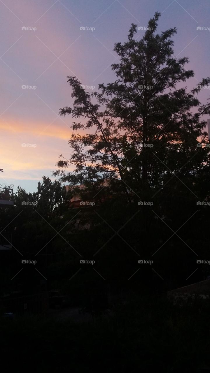 A colorful sunset...