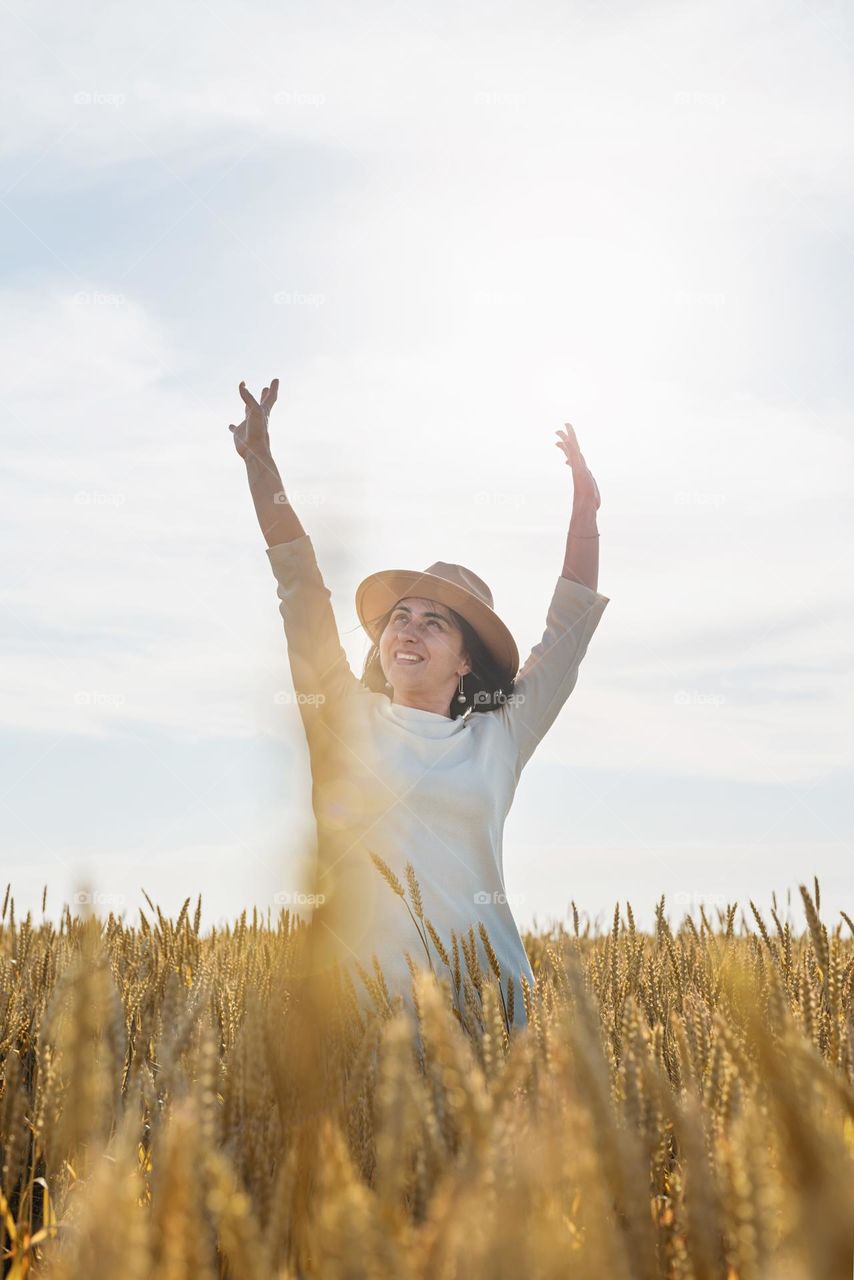 woman in sunlight