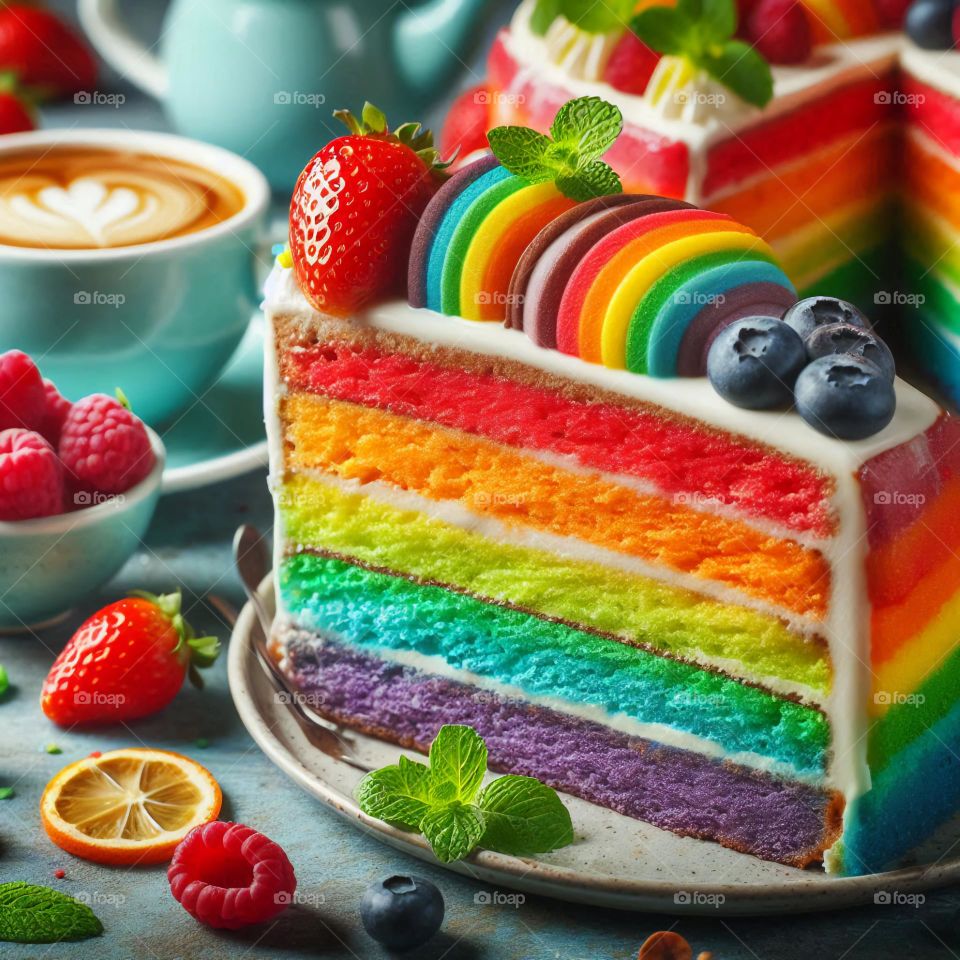 rainbow cake
