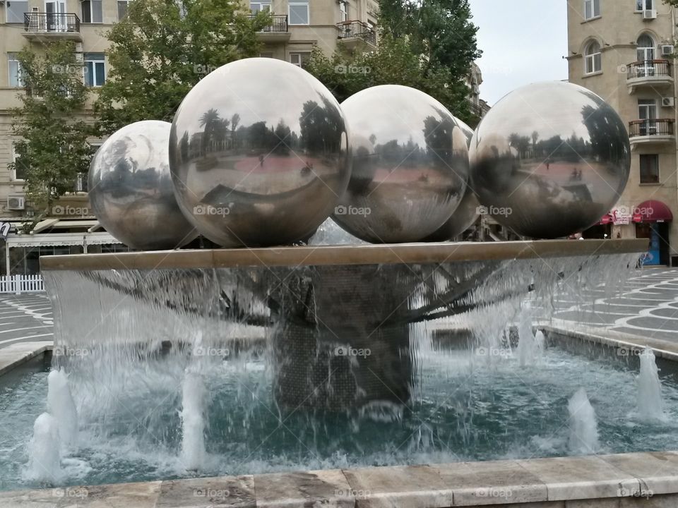 Fountains in Baku