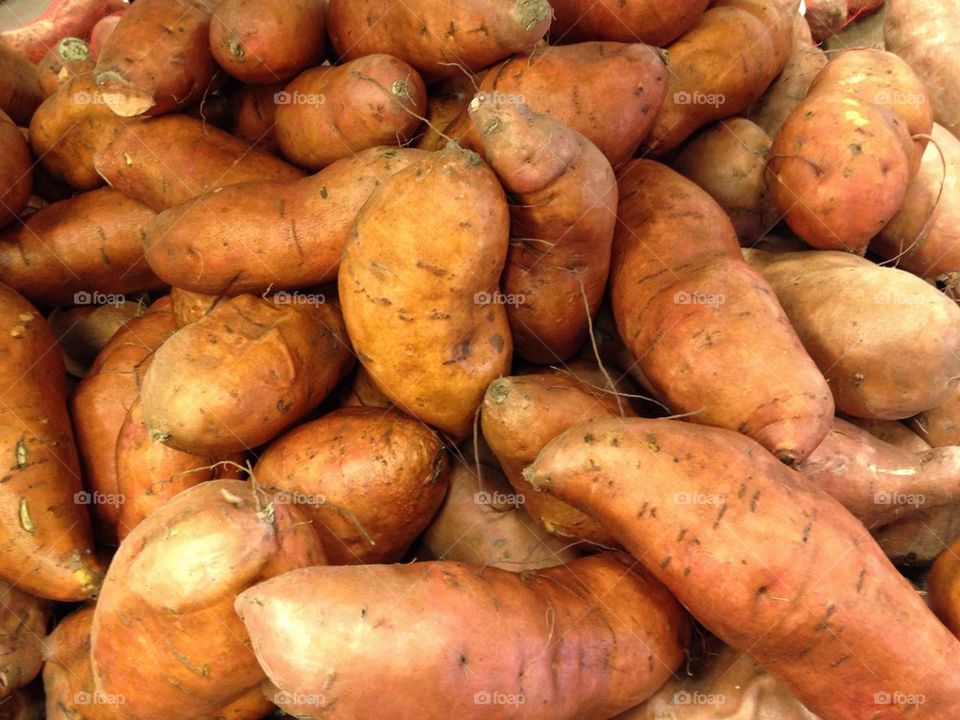 Garden fresh sweet potatoes 