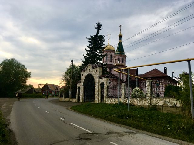 countryside, church, road, Церковь апостола Андрея Первозванного