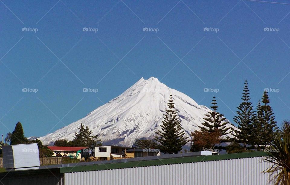 snow covered mountain