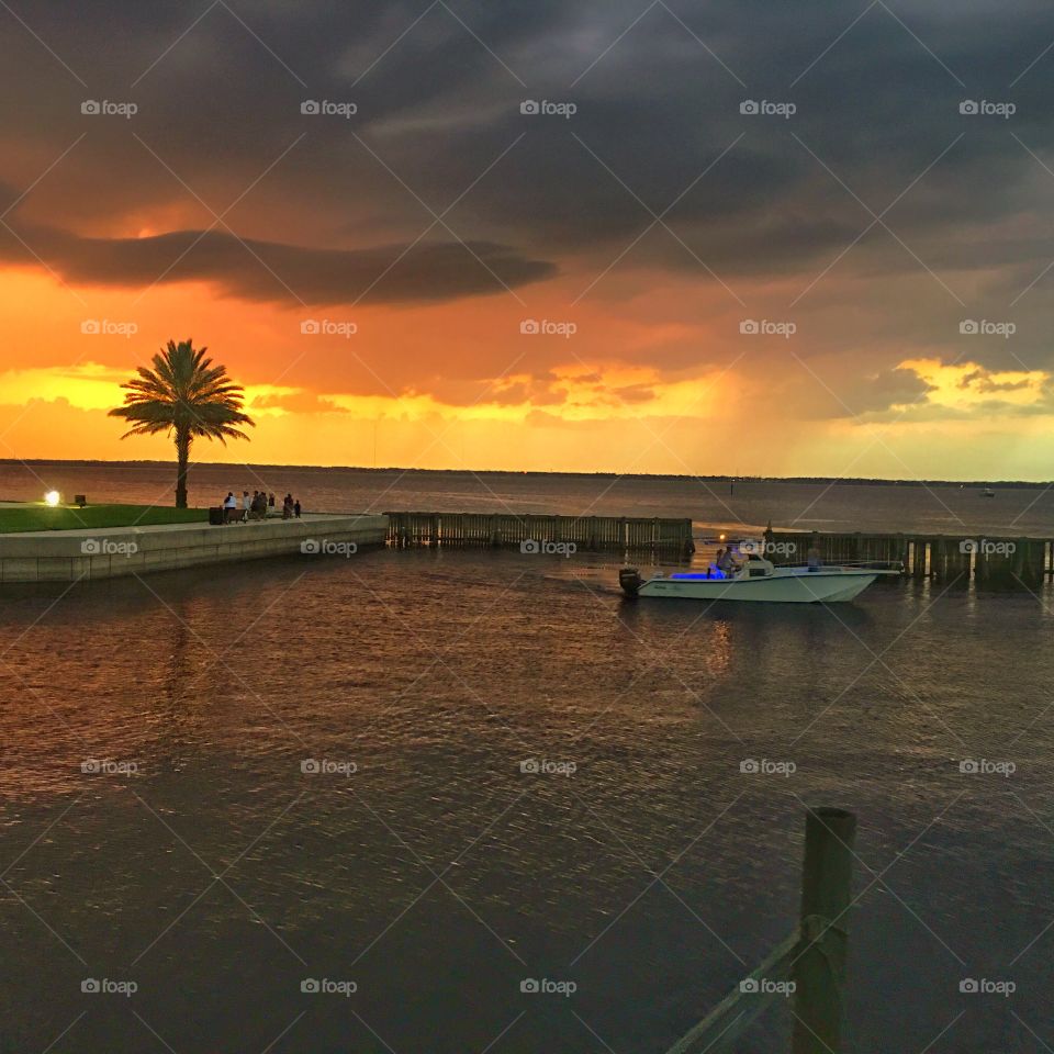 Water, Sunset, Dawn, Beach, Sea