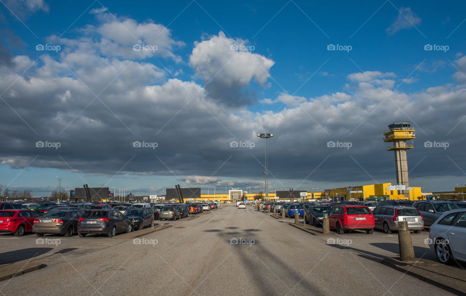 Malmö Airport outside the city of Malmö Sweden.