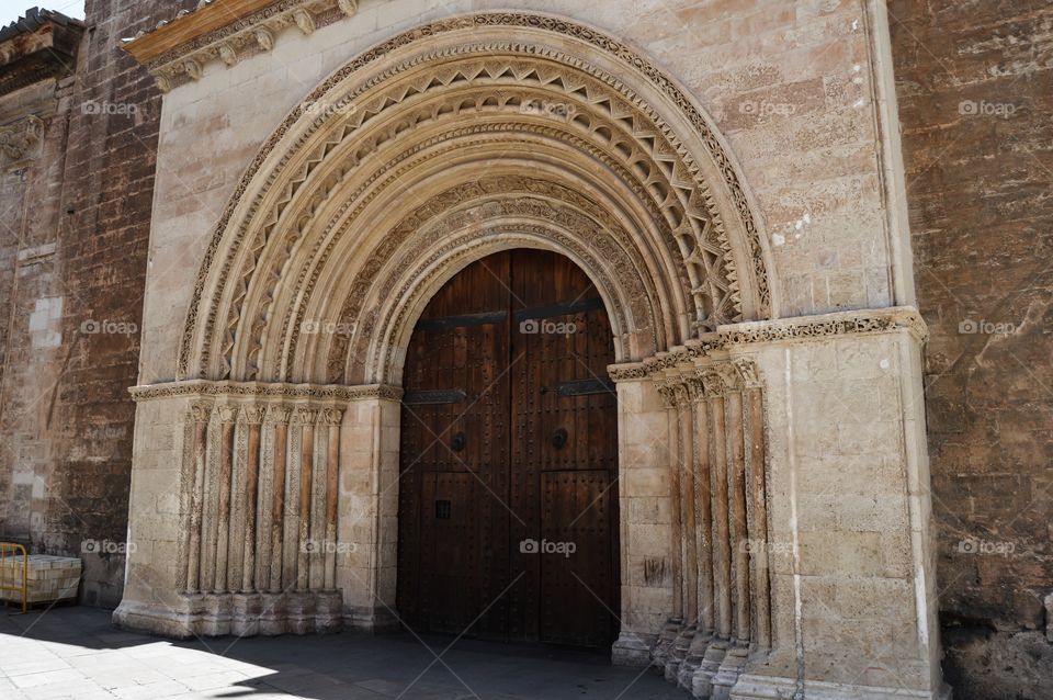 Puerta de la Almoina. Detalle Puerta de l'Almoina, Catedral de Valencia (Valencia - Spain)