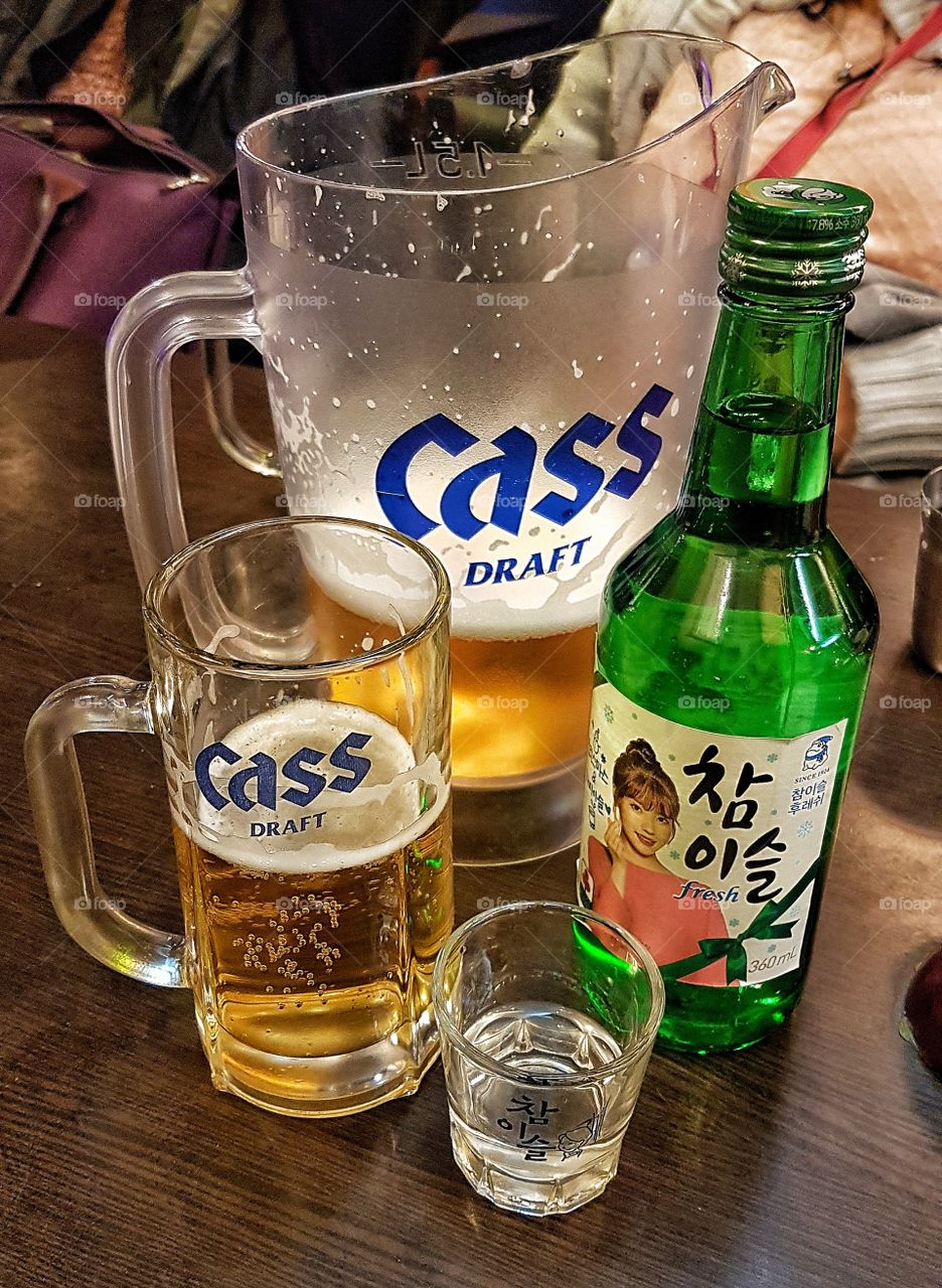 soju and beer!
